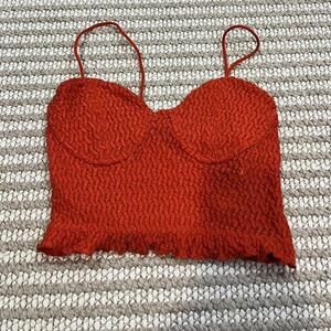 Bershka Red Top